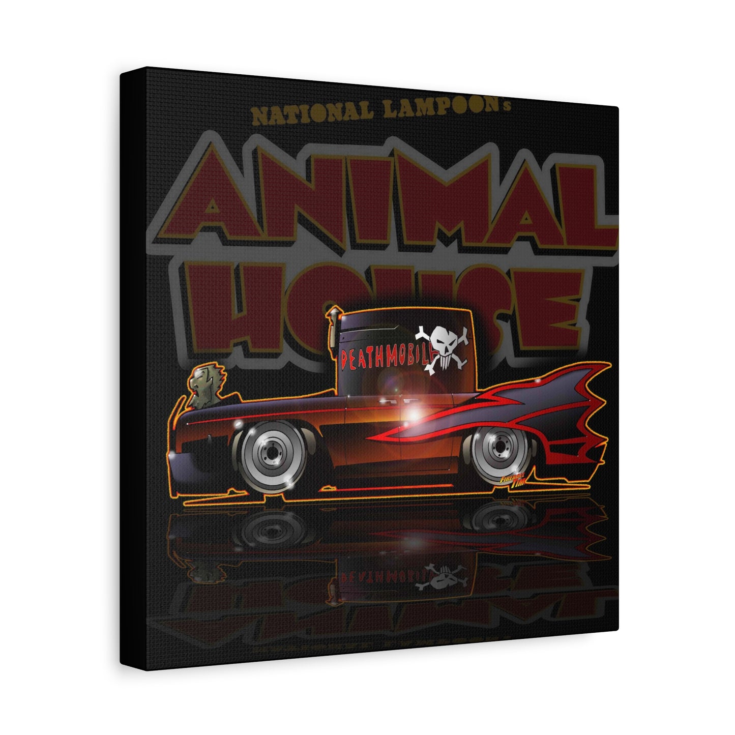 ANIMAL HOUSE DEATHMOBILE Fireball Art Canvas Wall Print
