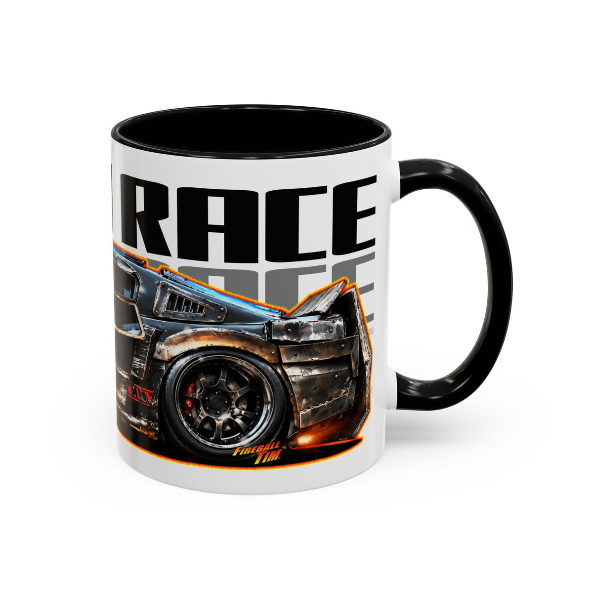 DEATH RACE MUSTANG Collectible Fireball Art Coffee Mug - 2 Sizes