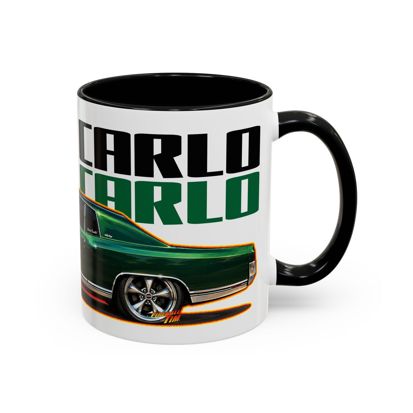 CHEVY MONTE CARLO 1971 Collectible Fireball Art Coffee Mug - 2 Sizes