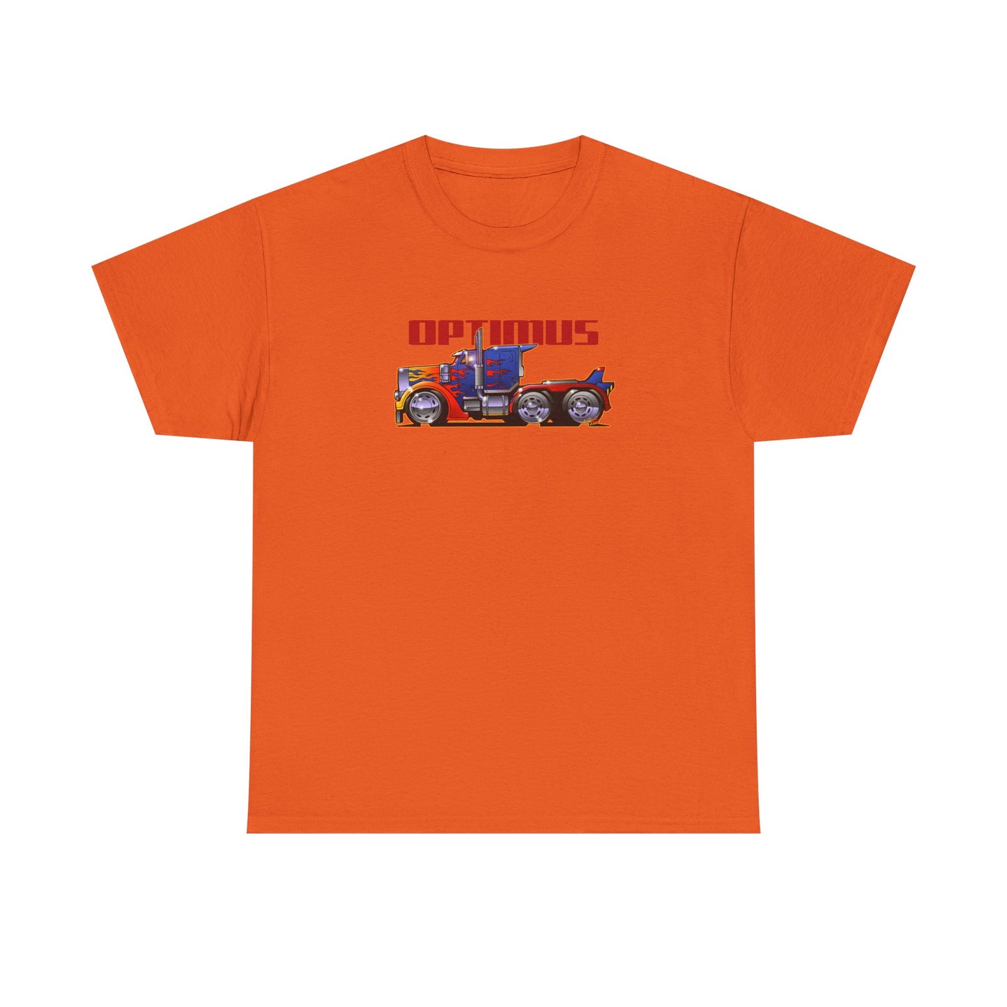 TRANSFORMERS OPTIMUS PRIME Semi Truck Fireball Art Tee Shirt - Multiples