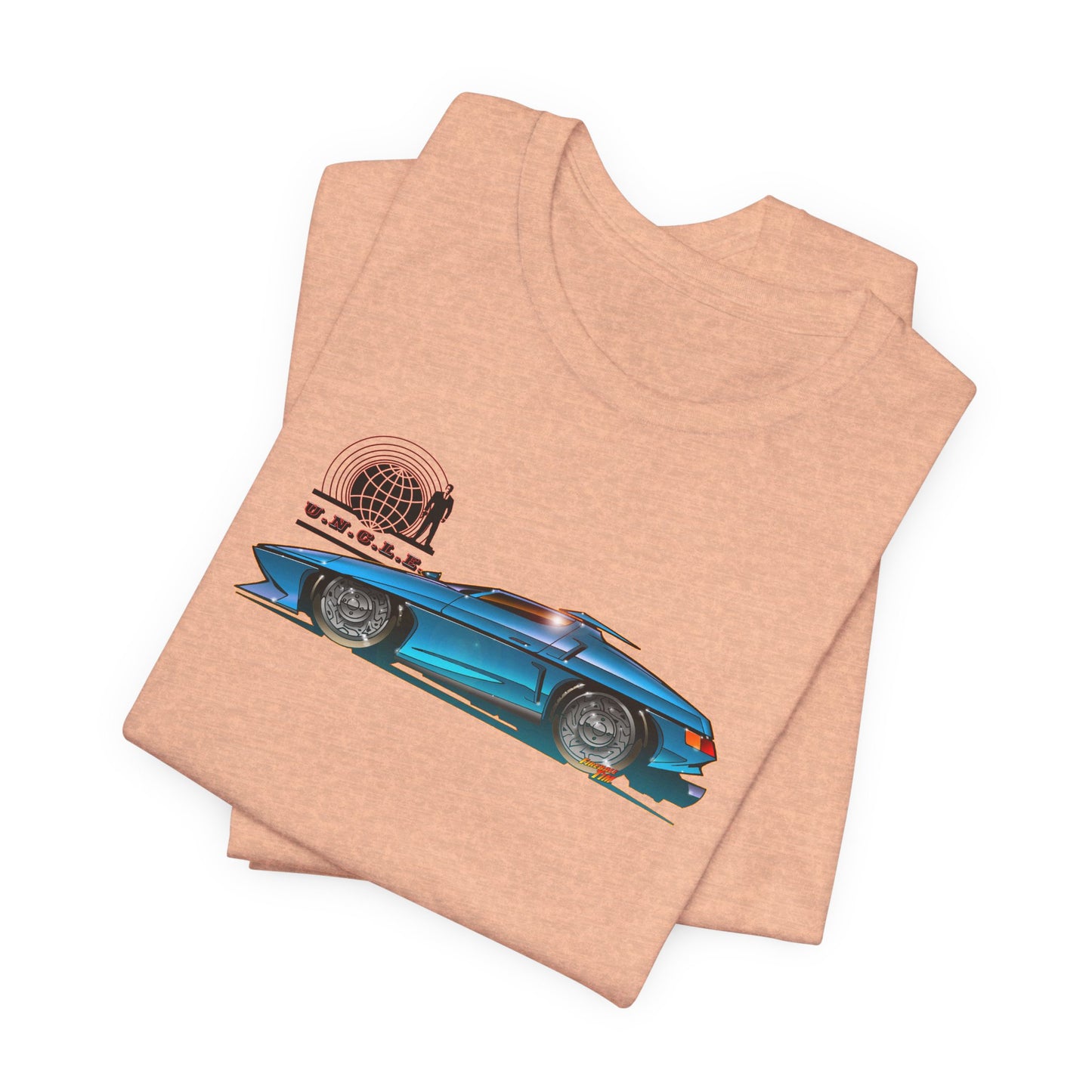 THE MAN FROM UNCLE Piranha TV Car Fireball Jersey Short Sleeve Tee Shirt - Multiple Colors