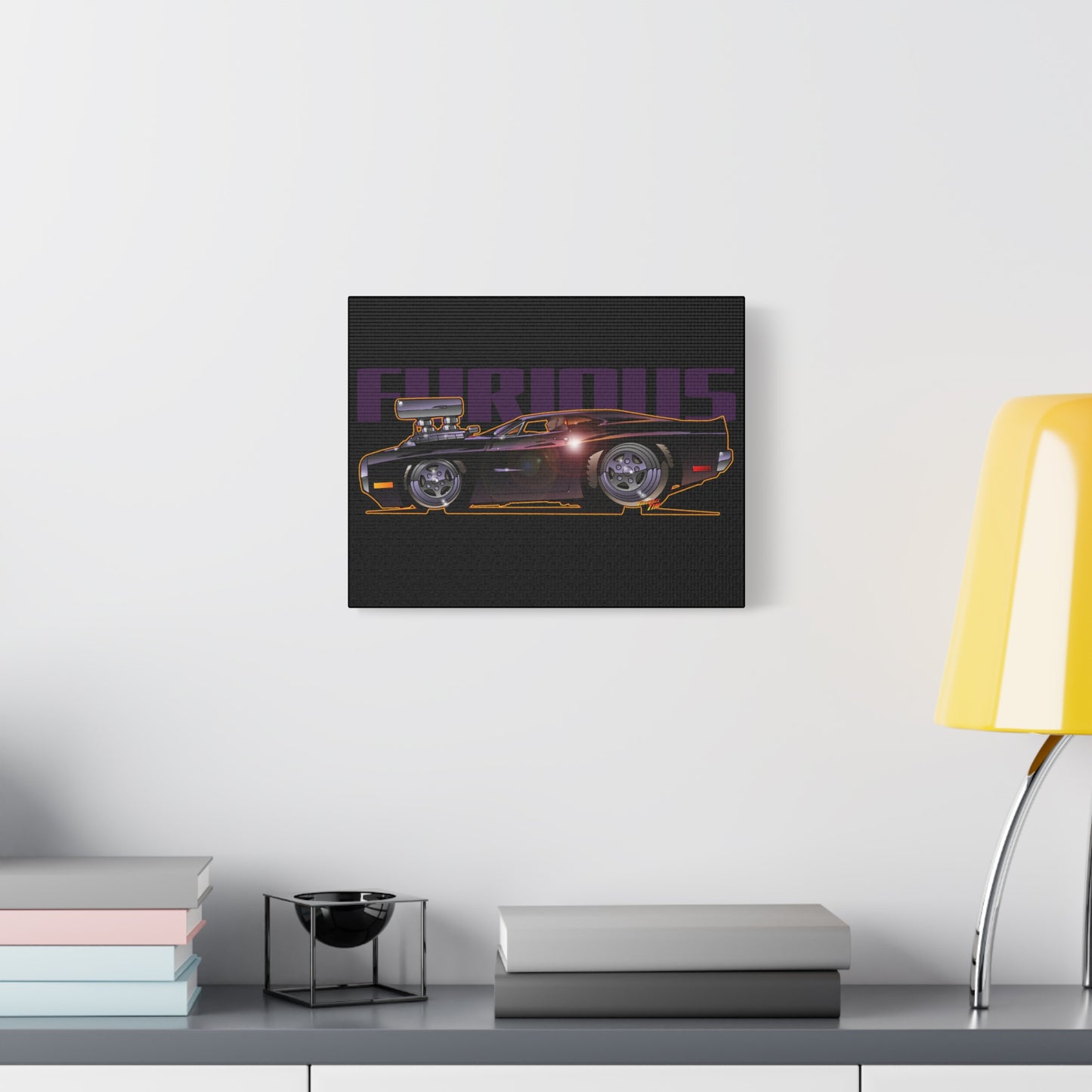 FAST & FURIOUS DODGE CHARGER Canvas Art Wall Print - 11x14