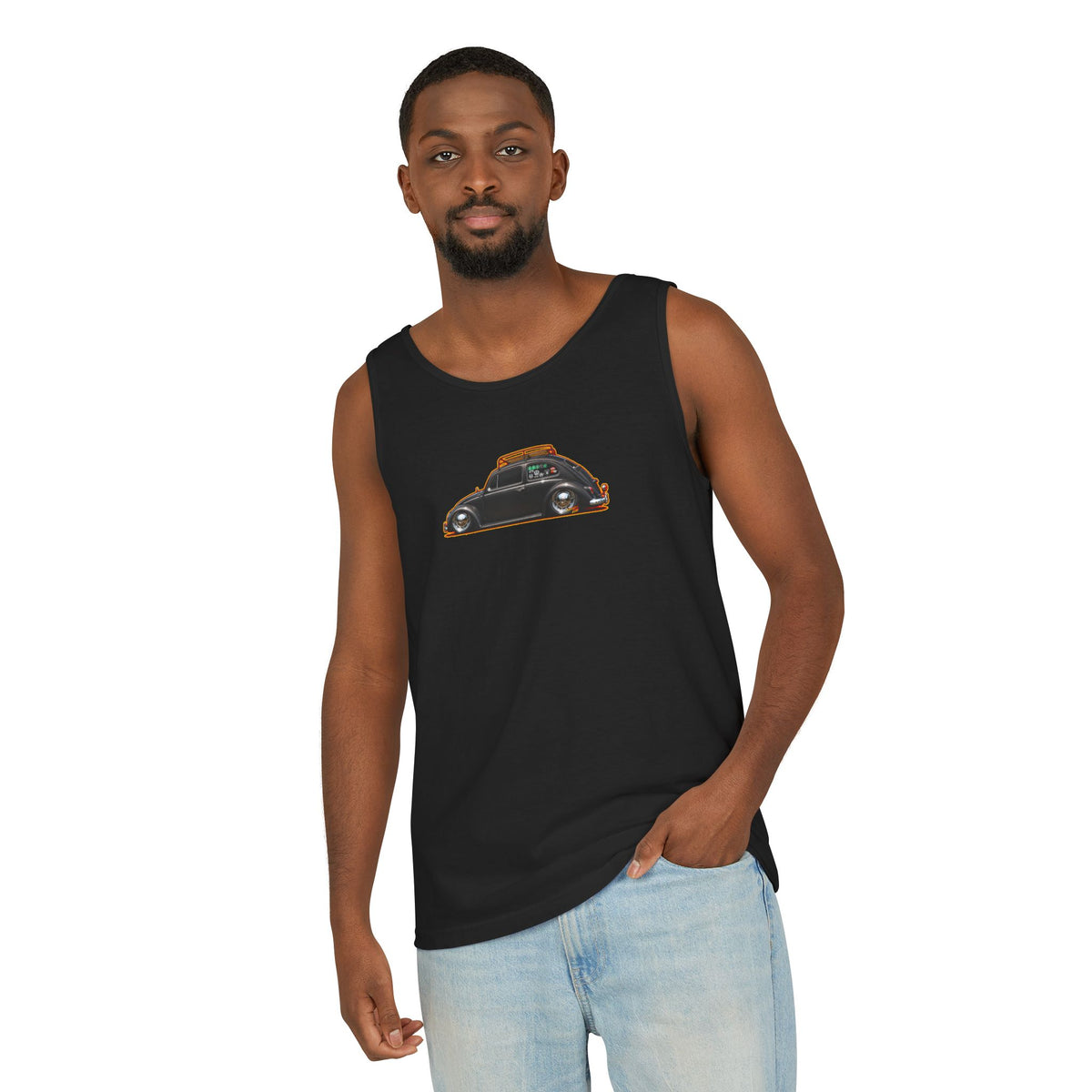 AIRKOOLED KLASSICS Custom VW Bug Collectible Fireball Art Tank Top Tee Shirt
