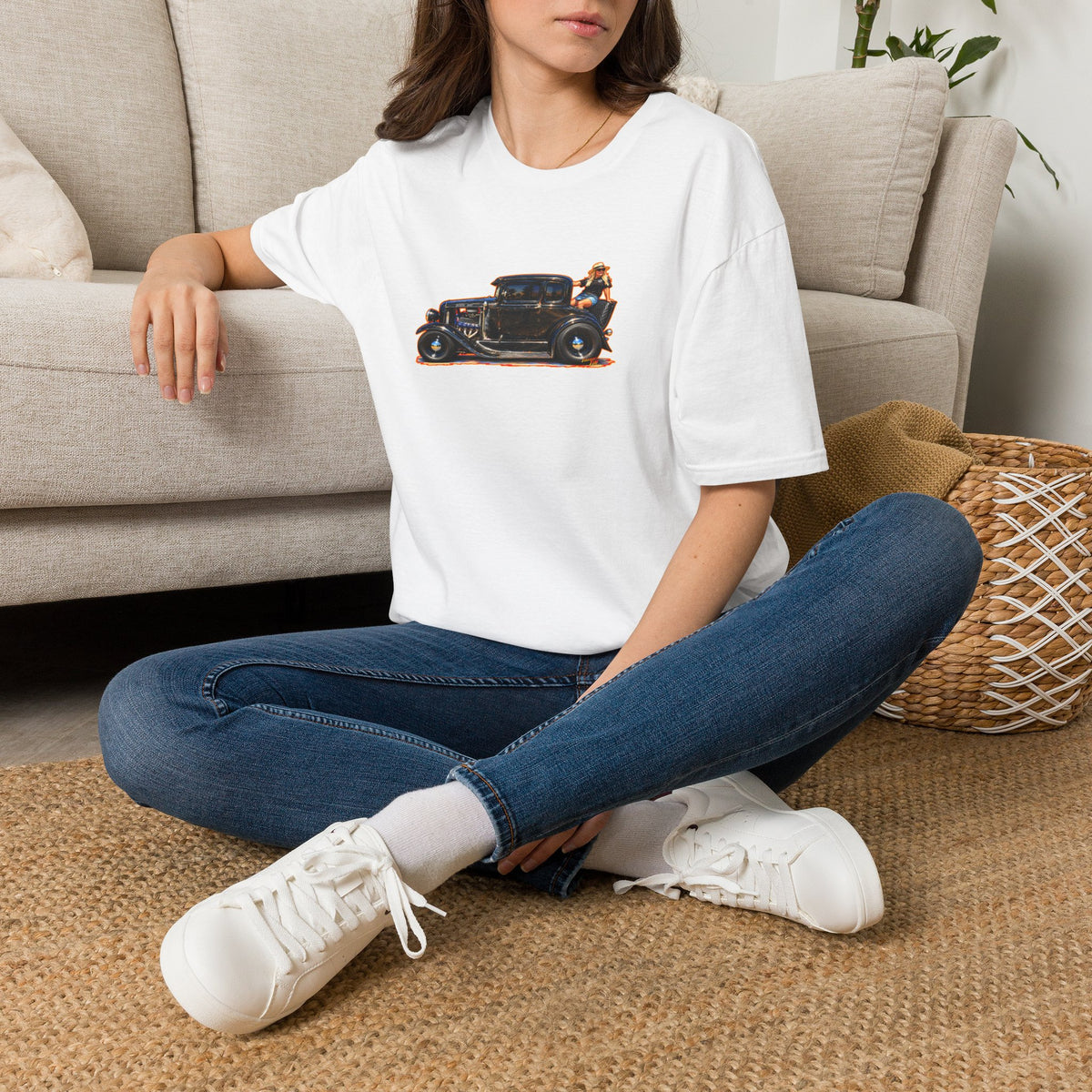 MCDOUGALL SPECIAL Model A Hot Rod Collectible Fireball Art Tee Shirt