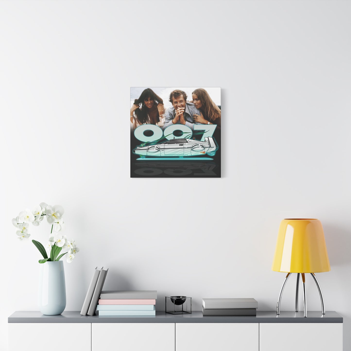 LOTUS SUBMARINE James Bond Fireball Art Canvas Print