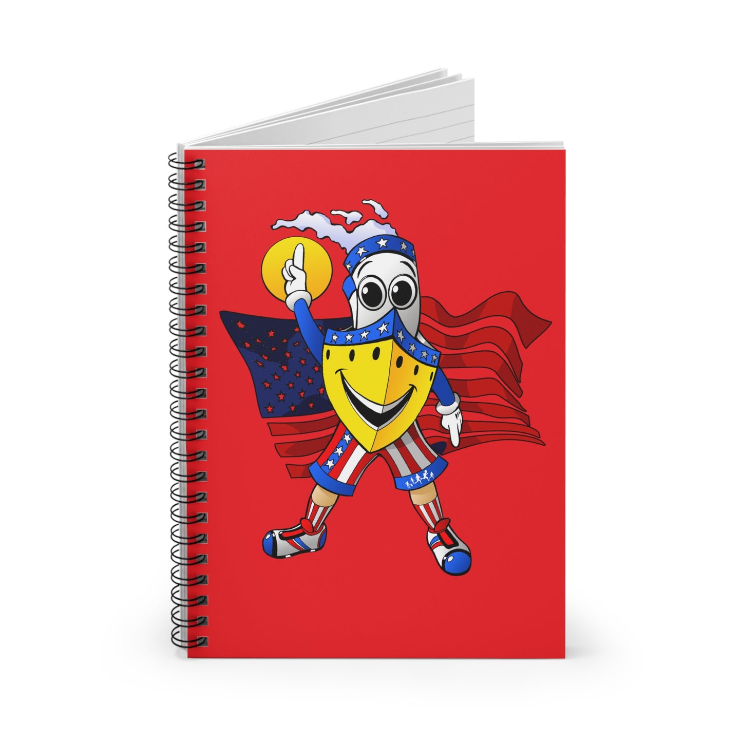 BUDDY CRUISE Patriot Spiral Notebook - Ruled Line - Great for Journaling & Drawing!