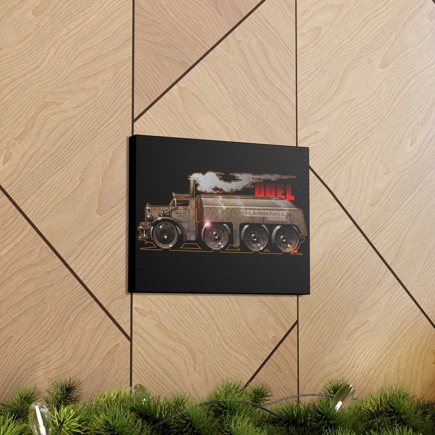 DUEL Movie Truck Concept Art Canvas Print 11x14