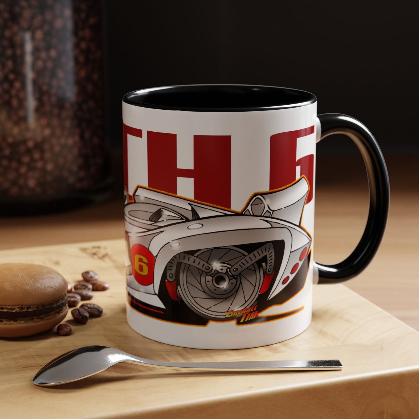 SPEED RACER MACH 6 Fireball Art Collectible Coffee Mug - 2 Sizes