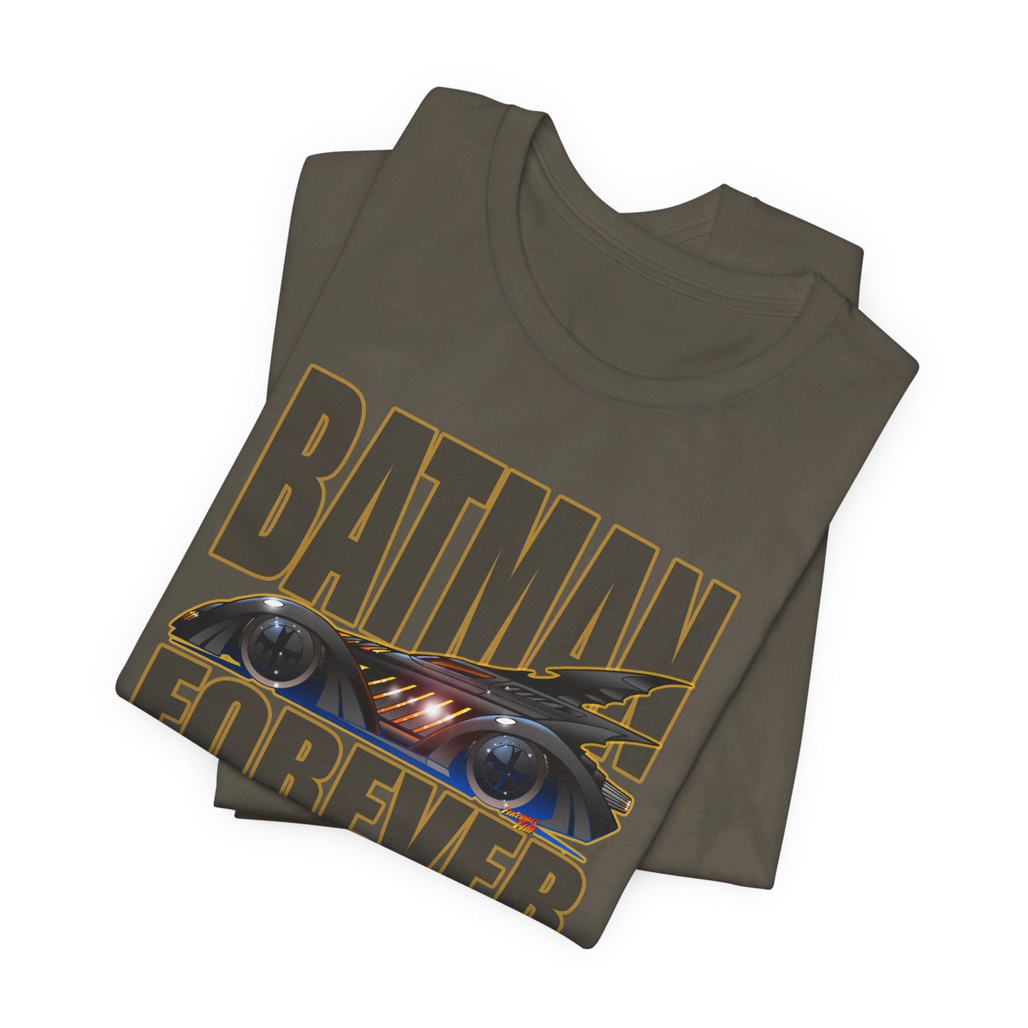 BATMAN FOREVER BATMOBILE Concept Art Short Sleeve Tee 12 Colors