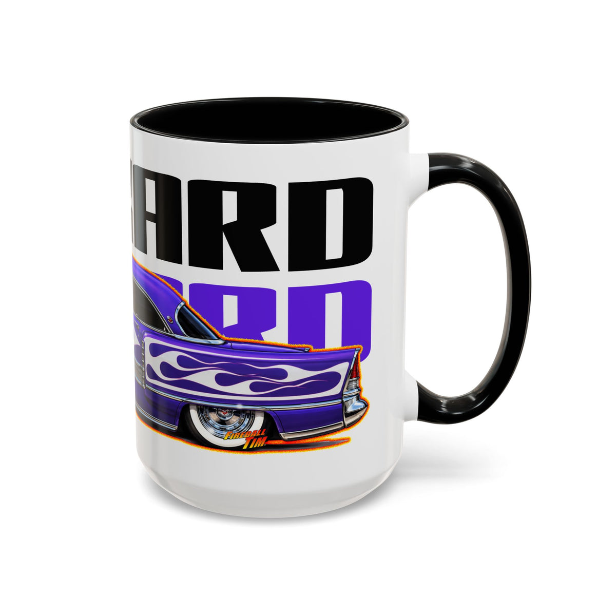 PACKARD 1955 Kustom Four Hundred Collectible Fireball Art Coffee Mug - 2 Sizes