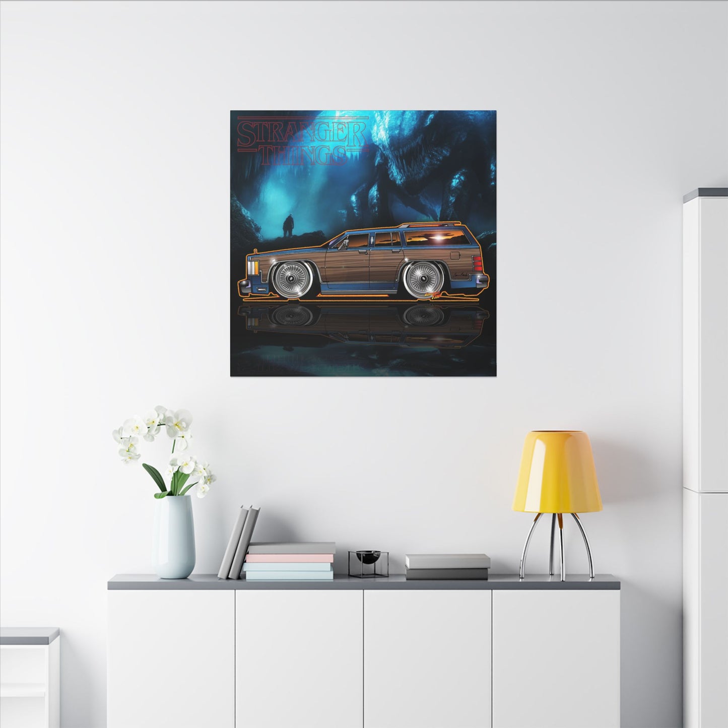 STRANGER THINGS Mercury Colony Park Wagon Collectible Canvas Art Wall Print - Multiple Sizes
