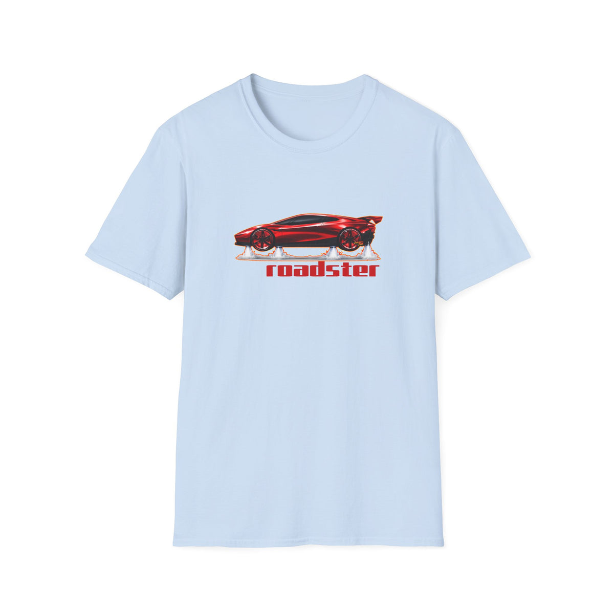 TESLA FLYING ROADSTER Collectible Fireball Art TeeShirt