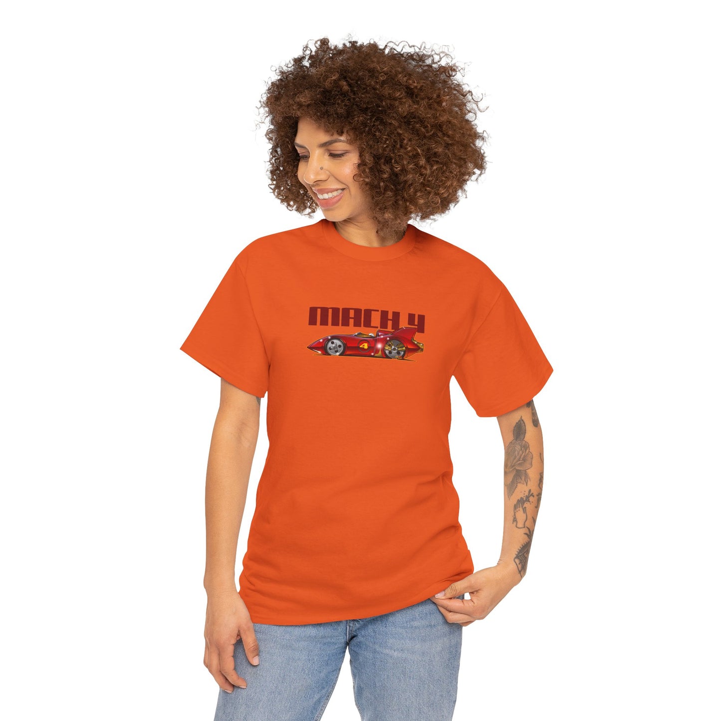 SPEED RACER MACH 4 Fireball Art Cotton Tee Shirt - Colors