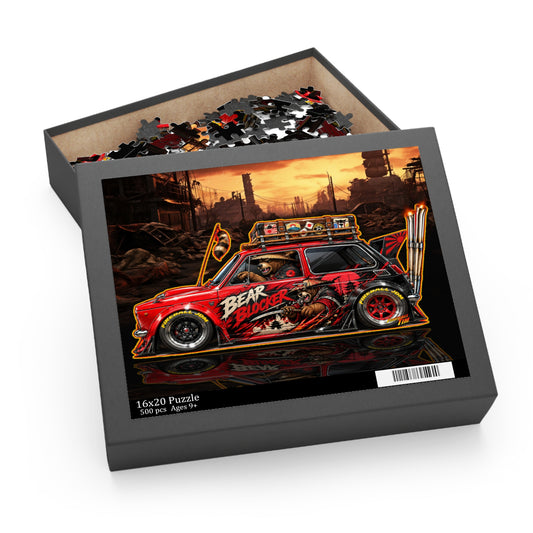 JDM 1967 HONDA 600 Collectible Fireball Art Jigsaw Puzzle — Retro Japanese Cars (120/252/500‑Piece)