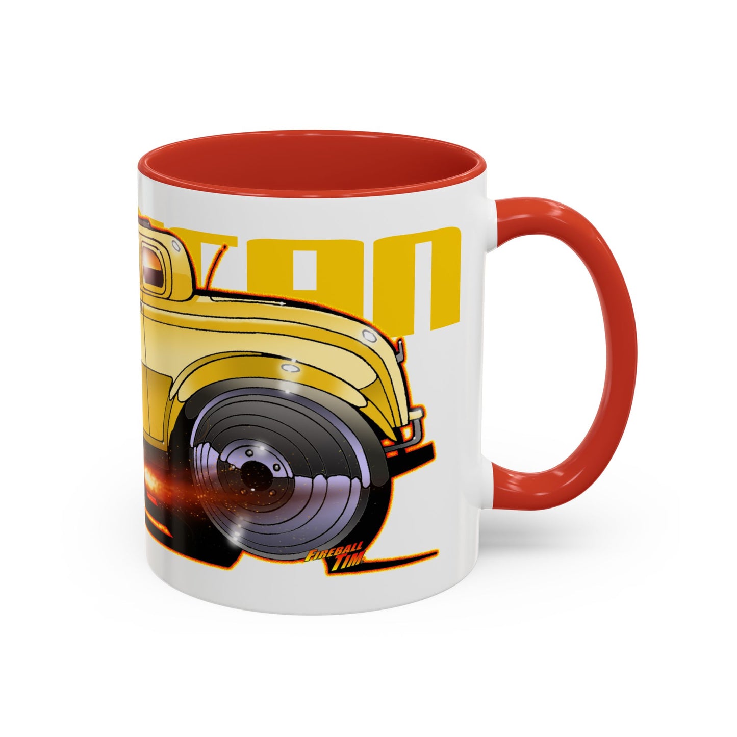 AMERICAN GRAFFITI '32 HOT ROD Movie Car Collectible Fireball Art Coffee Mug - 2 Sizes