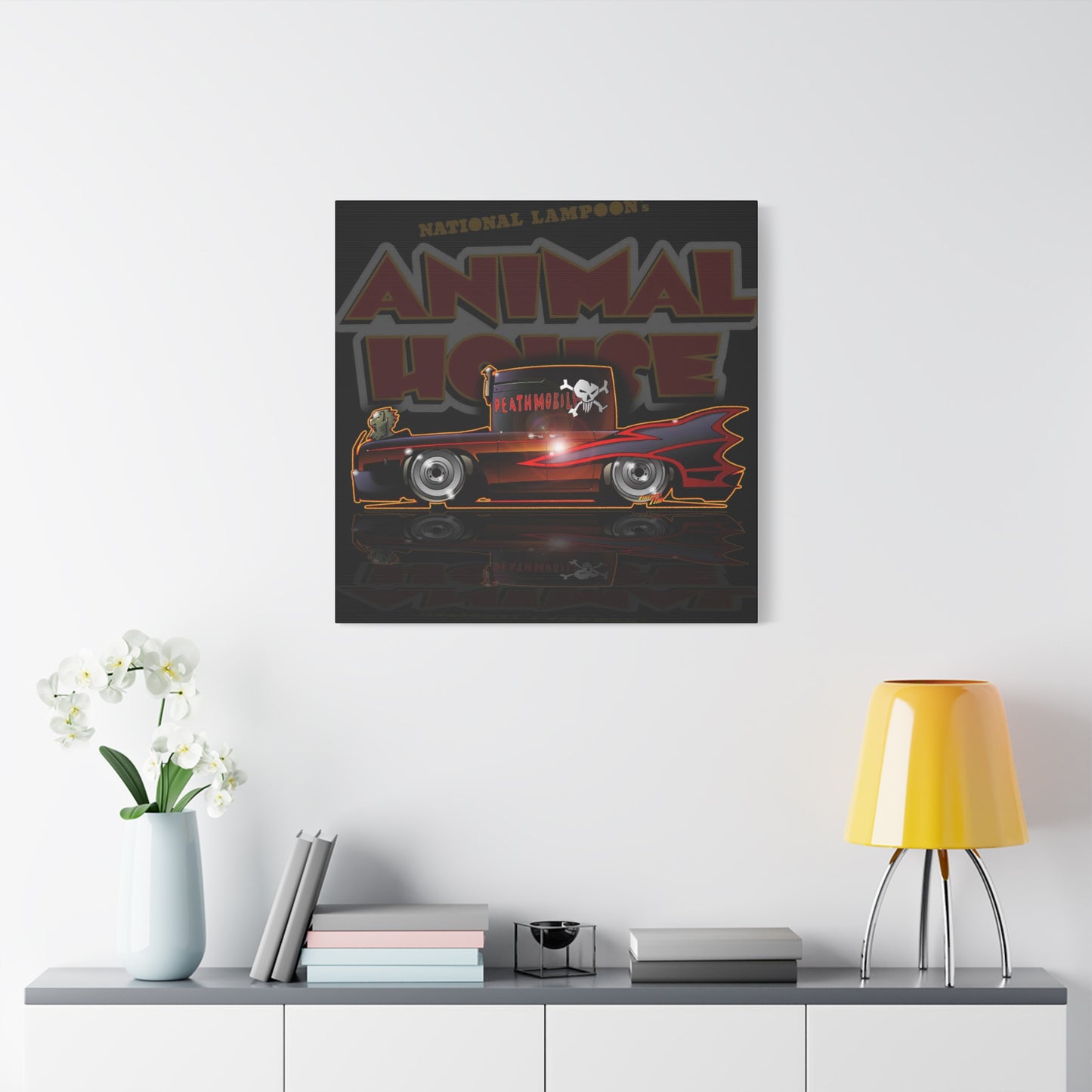 ANIMAL HOUSE DEATHMOBILE Fireball Art Canvas Wall Print