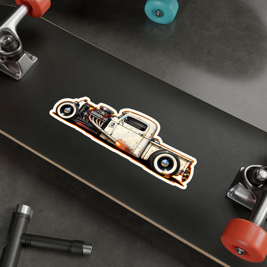OUTLAW 150 Hot Rod Rat Rod Collectible Fireball Art Stickers in 4 Sizes