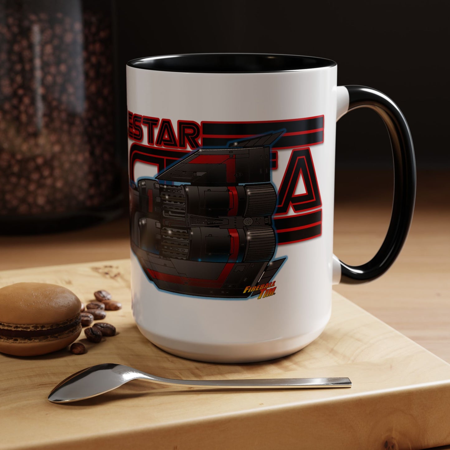 BATTLESTAR GALACTICA Colonial Viper Concept Art Logo Coffee Mug 2 Sizes