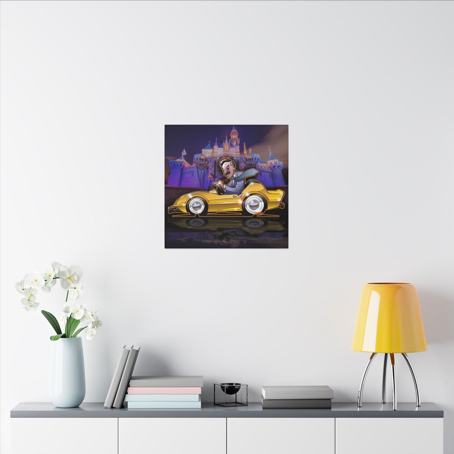 AUTOPIA CLASSIC Walt Disney Fireball Art Canvas Print