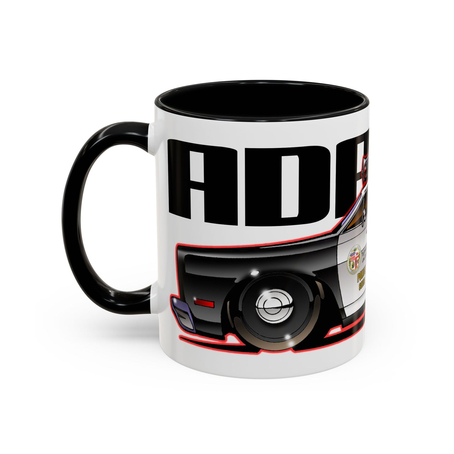 ADAM 12 PLYMOUTH Police Car Collectible Fireball Art Coffee Mug - 2 Sizes