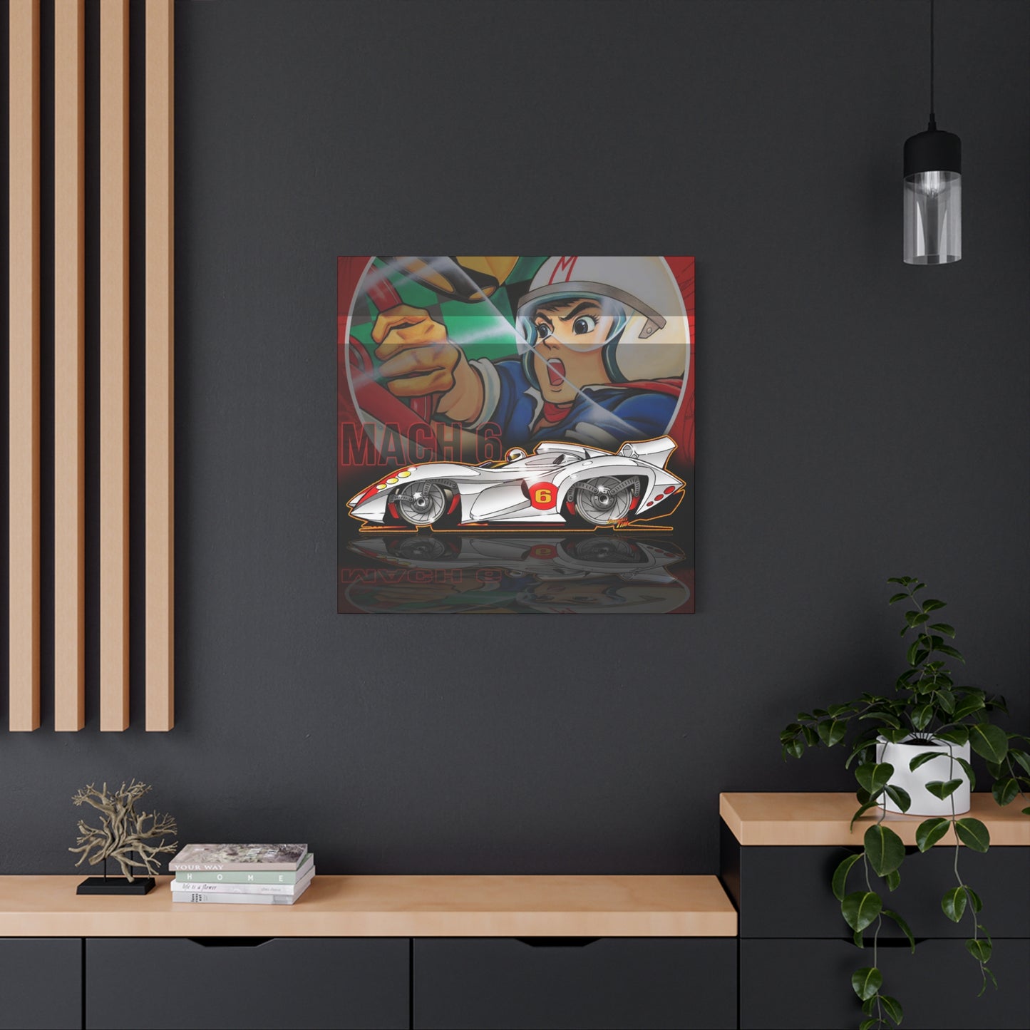 SPEED RACER MACH 6 Fireball Art Collectible Canvas Print - Multiple Sizes