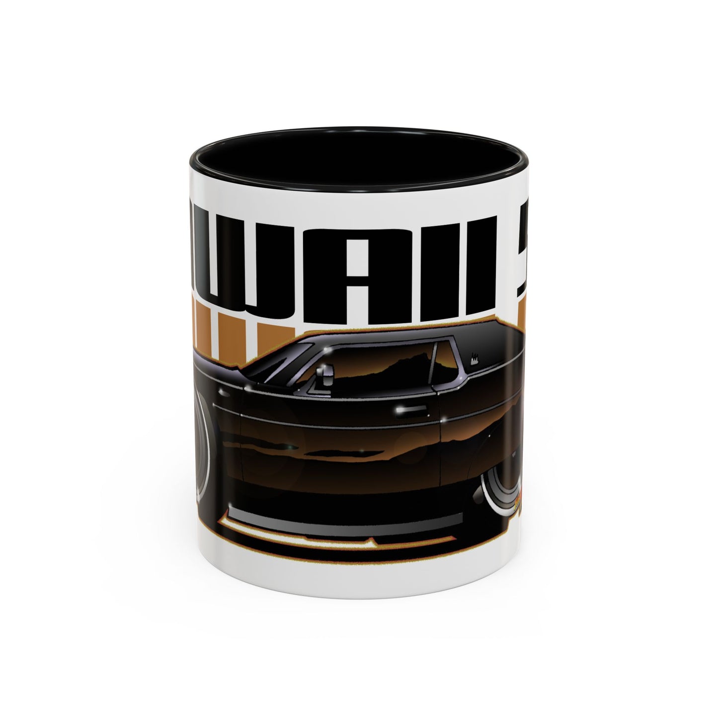 HAWAII 5-O 1974 MERCURY MARQUIS BROUGHAM Fireball Art Coffee Mug - 2 Sizes