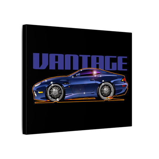 ASTON MARTIN VANTAGE 2001 Fireball Art Canvas Print