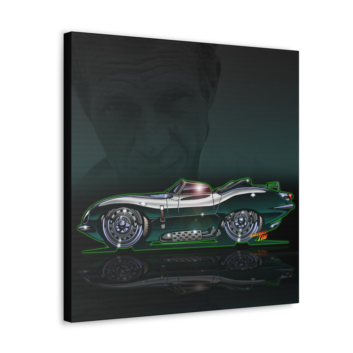 JAGUAR XKSS 1956 Steve McQueen MASTERPRINT Concept Art Canvas Print 3 Sizes