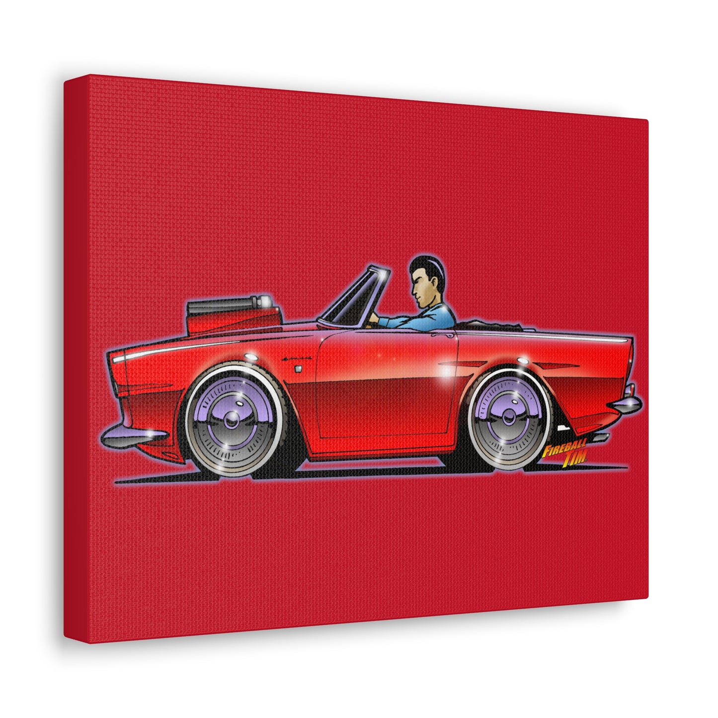 GET SMART TV Show 1965 Sunbeam Tiger Concept Art Print 11x14