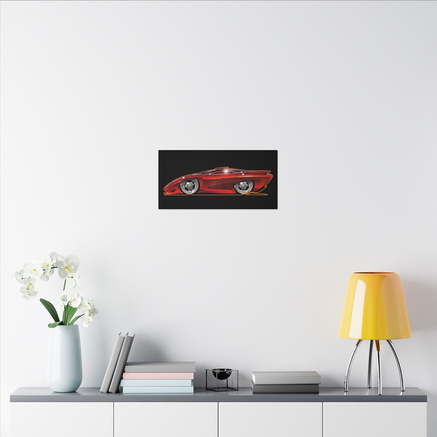 PONTIAC BANSHEE Concept Car Collectible Fireball Art Canvas Print