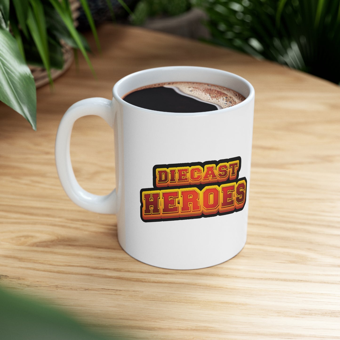 Official DIECAST HEROES 11oz White Mug