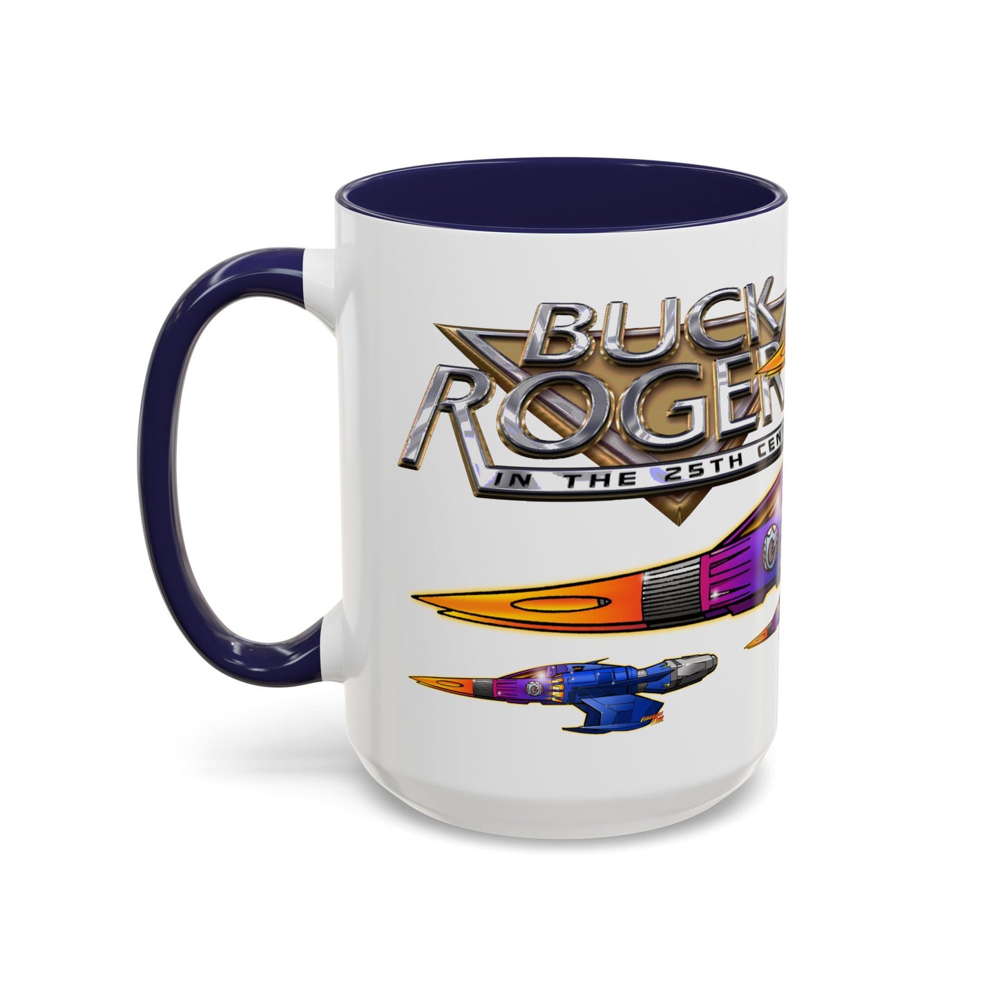 BUCK ROGERS Hot Rod Starfighter Spaceship Collectible Coffee Mug - 2 Sizes