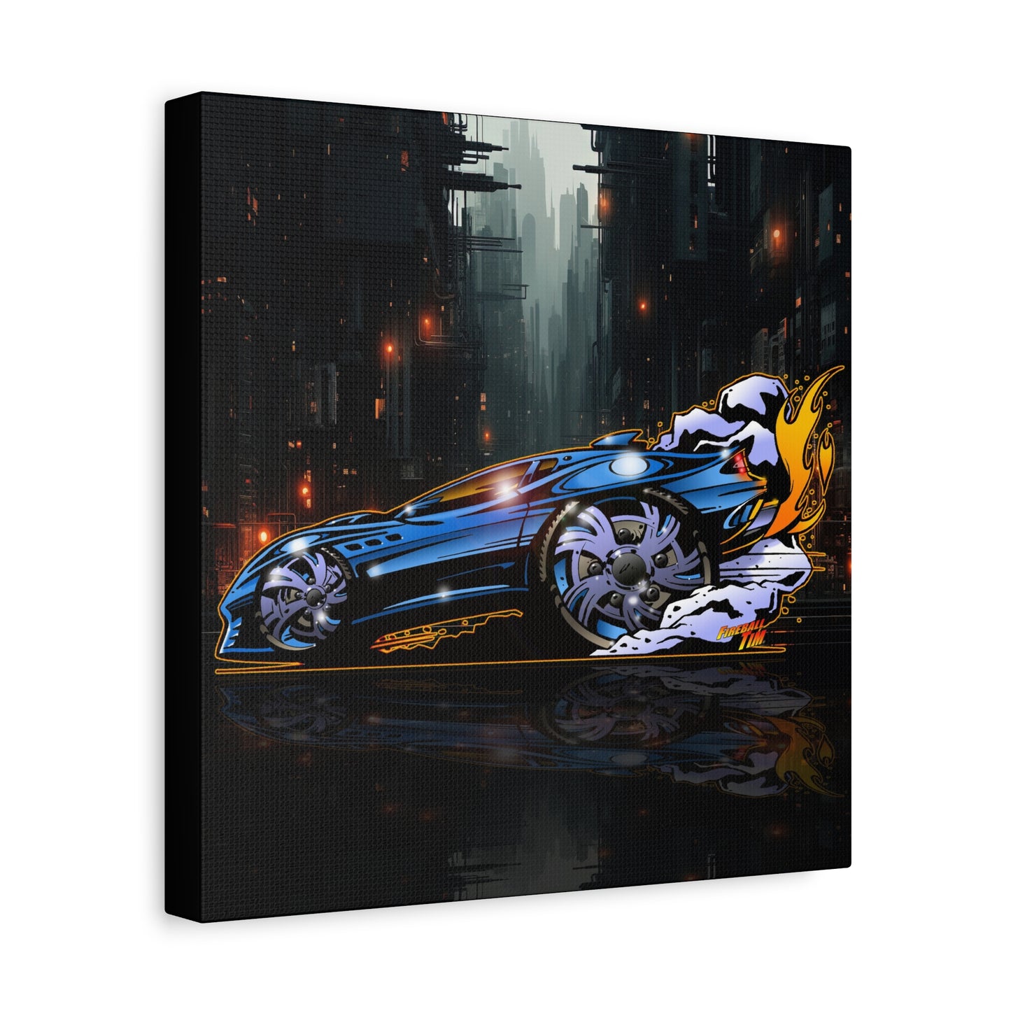 MASERATI FLAME Fireball Art Canvas Print