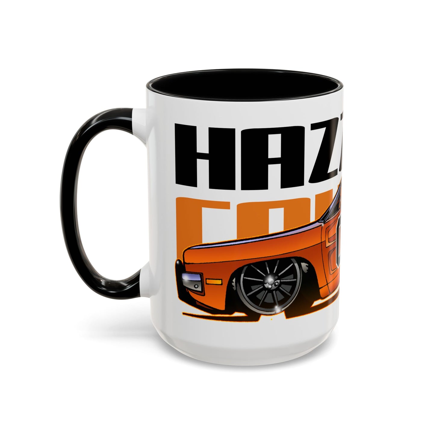 DUKES OF HAZZARD General Lee Dodge Charger Fireball Art Coffee Mug - 2 Sizes
