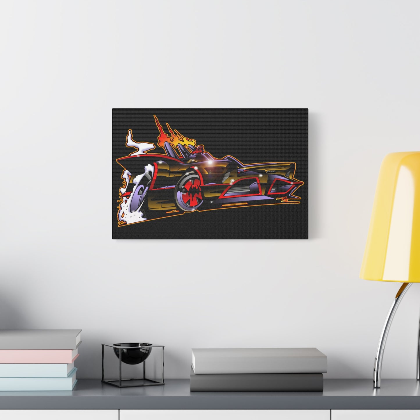 BATMOBILE 1966 BATMAN BAT66 Collectible TV Car Canvas Wall Art