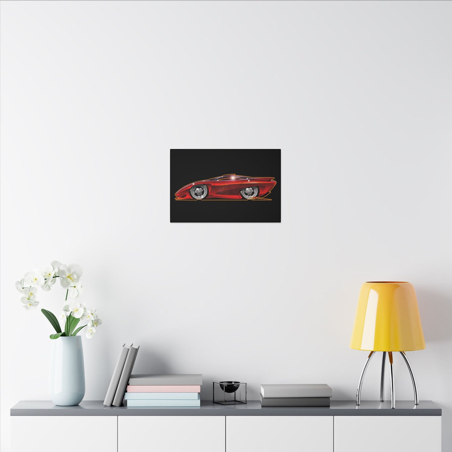 PONTIAC BANSHEE Concept Car Collectible Fireball Art Canvas Print