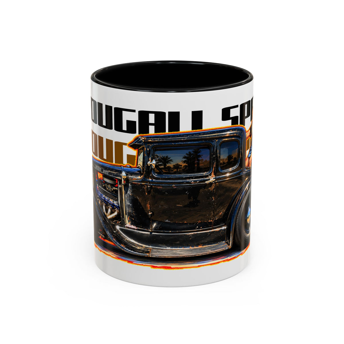 MCDOUGALL SPECIAL Model A Hot Rod Collectible Fireball Art Coffee Mug - 2 Sizes