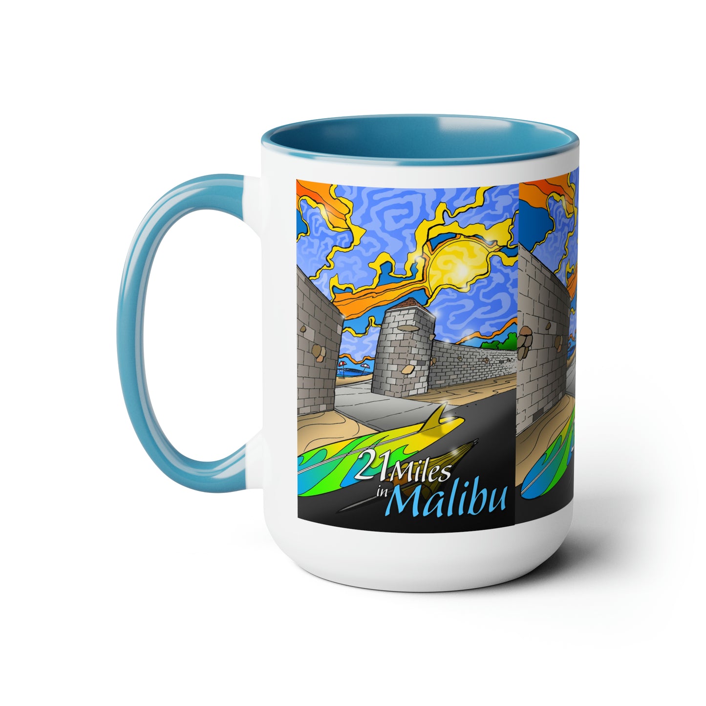 THE MALIBU WALL Coffee Mug 15oz