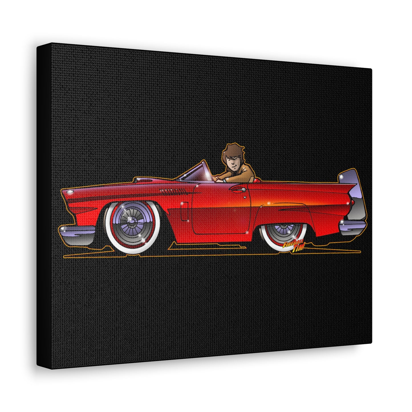 VEGAS THUNDERBIRD TV Car Robert Urich Concept Art Canvas Print 11x14