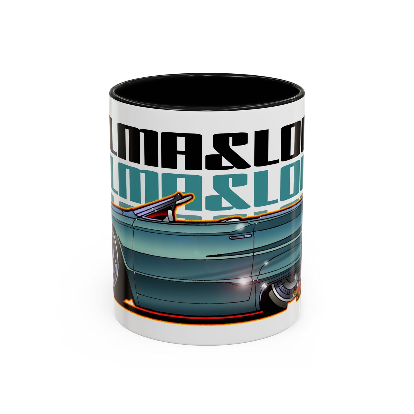 THELMA & LOUISE 1966 Ford Thunderbird Collectible Fireball Art Coffee Mug - 2 Sizes