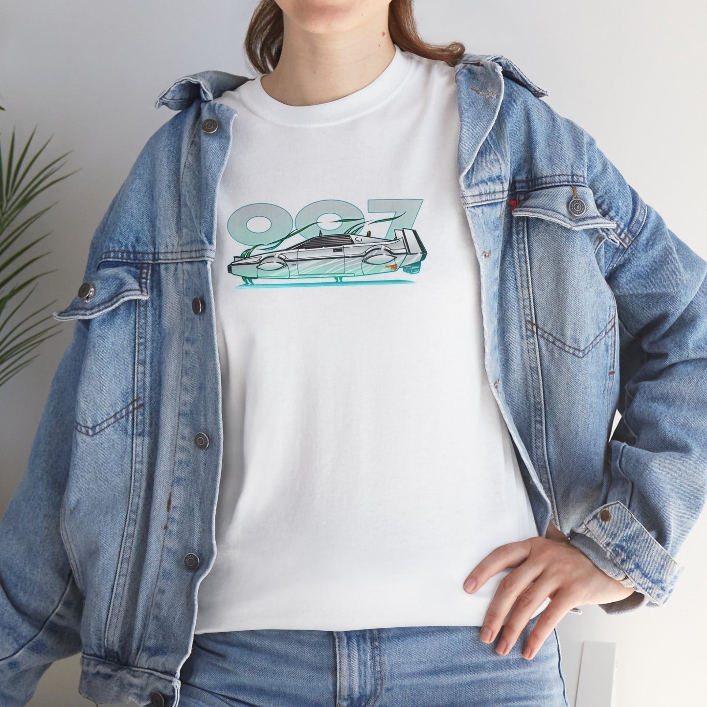 James Bond 007 LOTUS SUBMARINE Movie Car Fireball Art Heavy Cotton Tee - 12 Colors