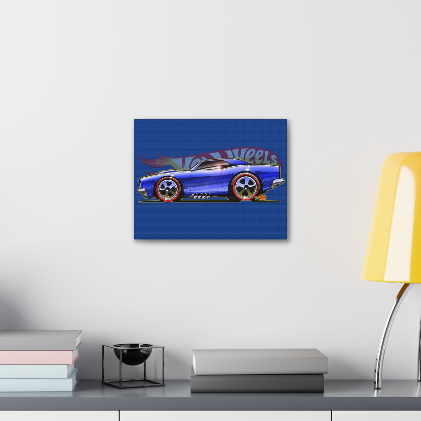 HOT WHEELS CUSTOM CAMARO Muscle Car Concept Art Canvas Print 11x14