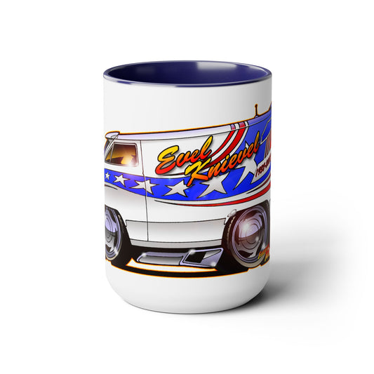 EVEL KNIEVEL CUSTOM VAN Concept Art Coffee Mug 15oz 3 Colors