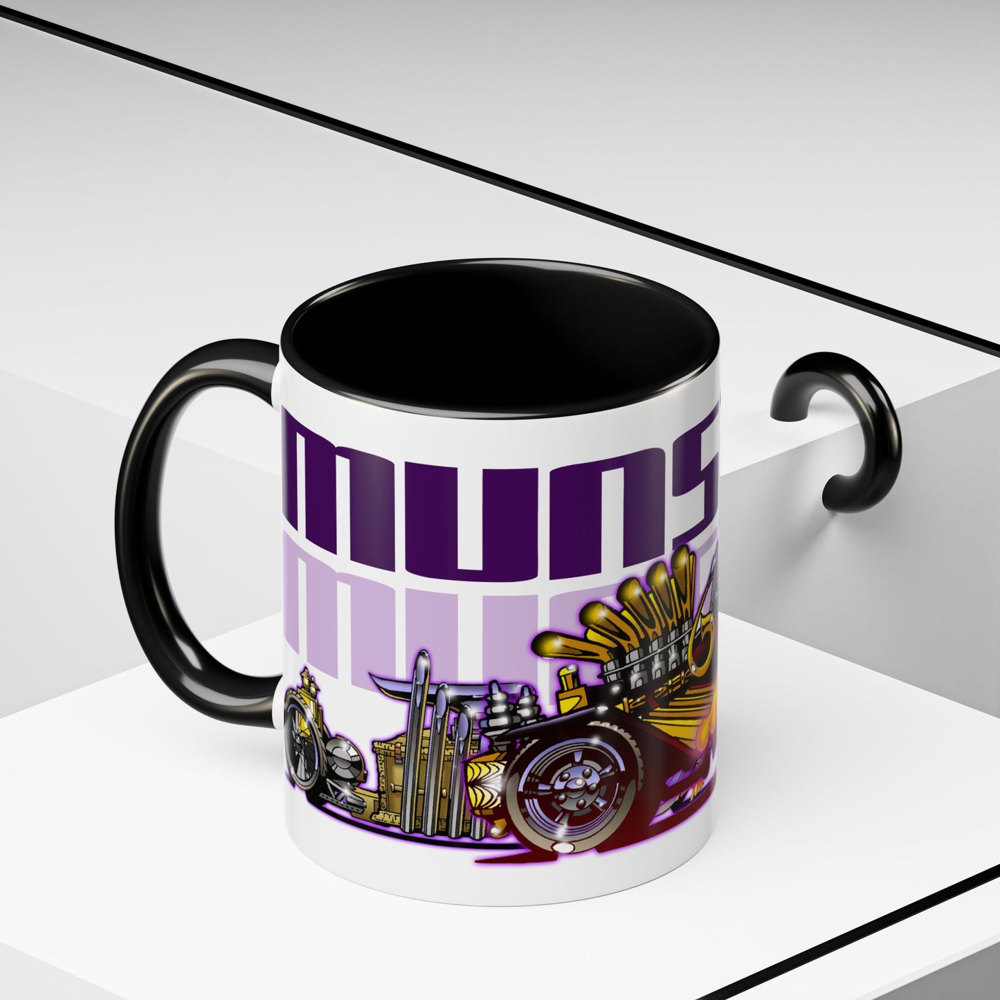 THE MUNSTERS TV Show Munster Koach Fireball Art Coffee Mug - 2 Sizes