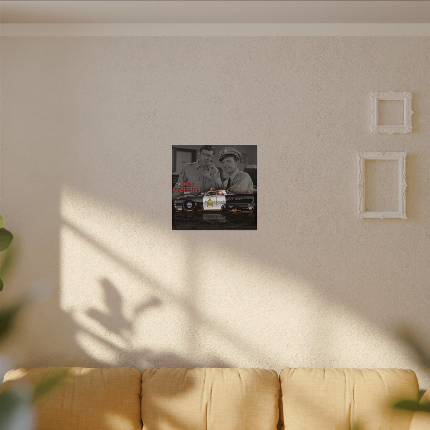 ANDY GRIFFITH SHOW 1963 Ford Galaxie Police Patrol Car Canvas Art Print - 2 Sizes