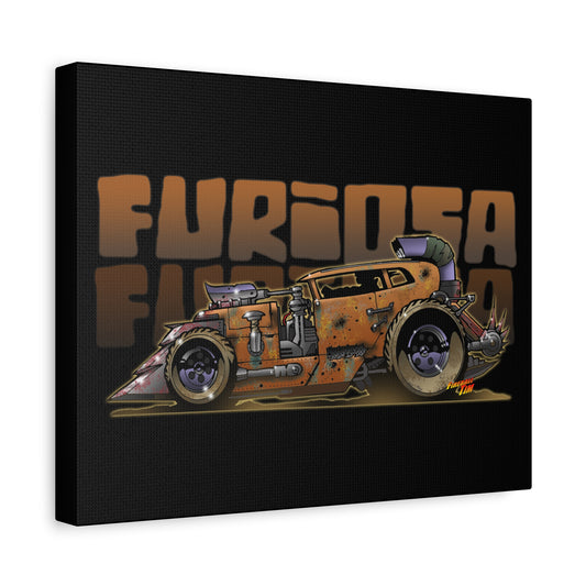 FURIOSA Mad Max Movie Hot Rod Canvas Art Wall Print - 11x14