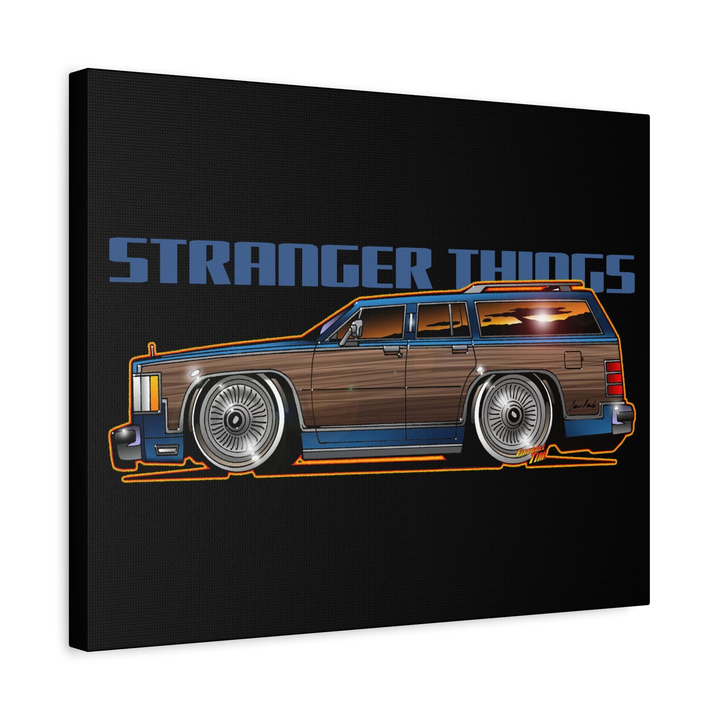 STRANGER THINGS Mercury Colony Park Wagon Collectible Canvas Art Wall Print - Multiple Sizes
