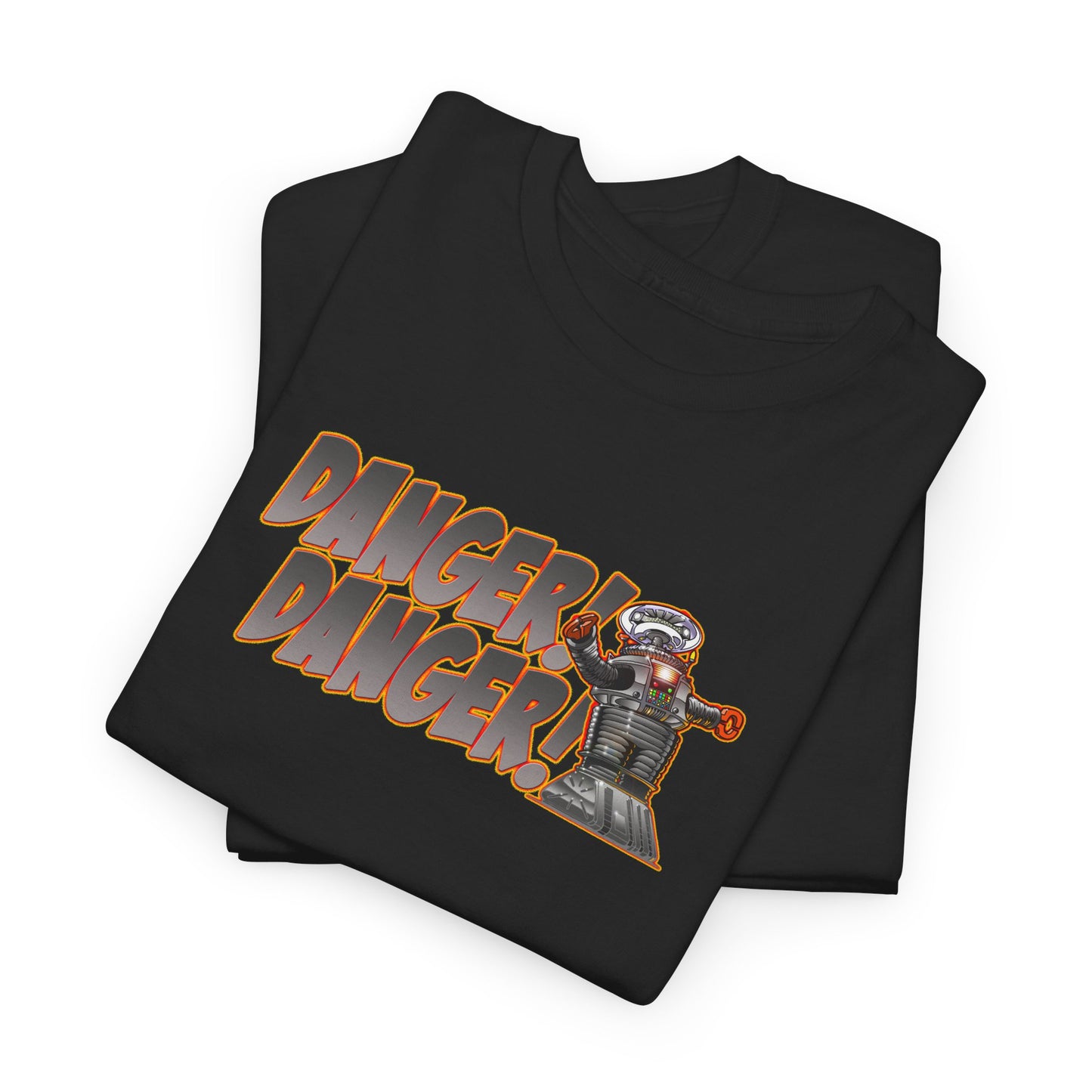 LOST IN SPACE ROBOT DANGER Heavy Cotton Tee Shirt - Mutiple Colors