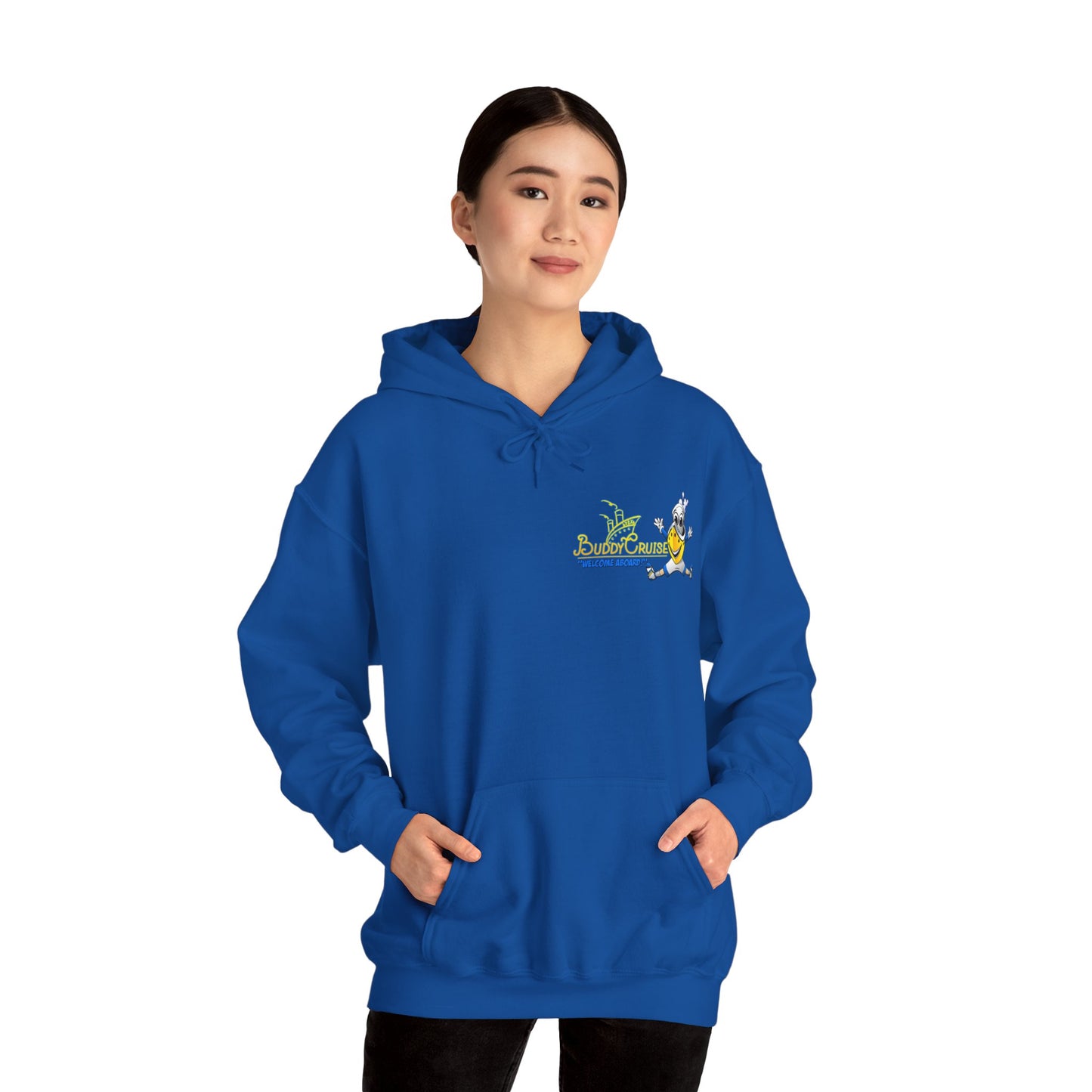 BUDDY CRUISE Unisex Heavy Blend Hooded Sweatshirt in 9 Colors