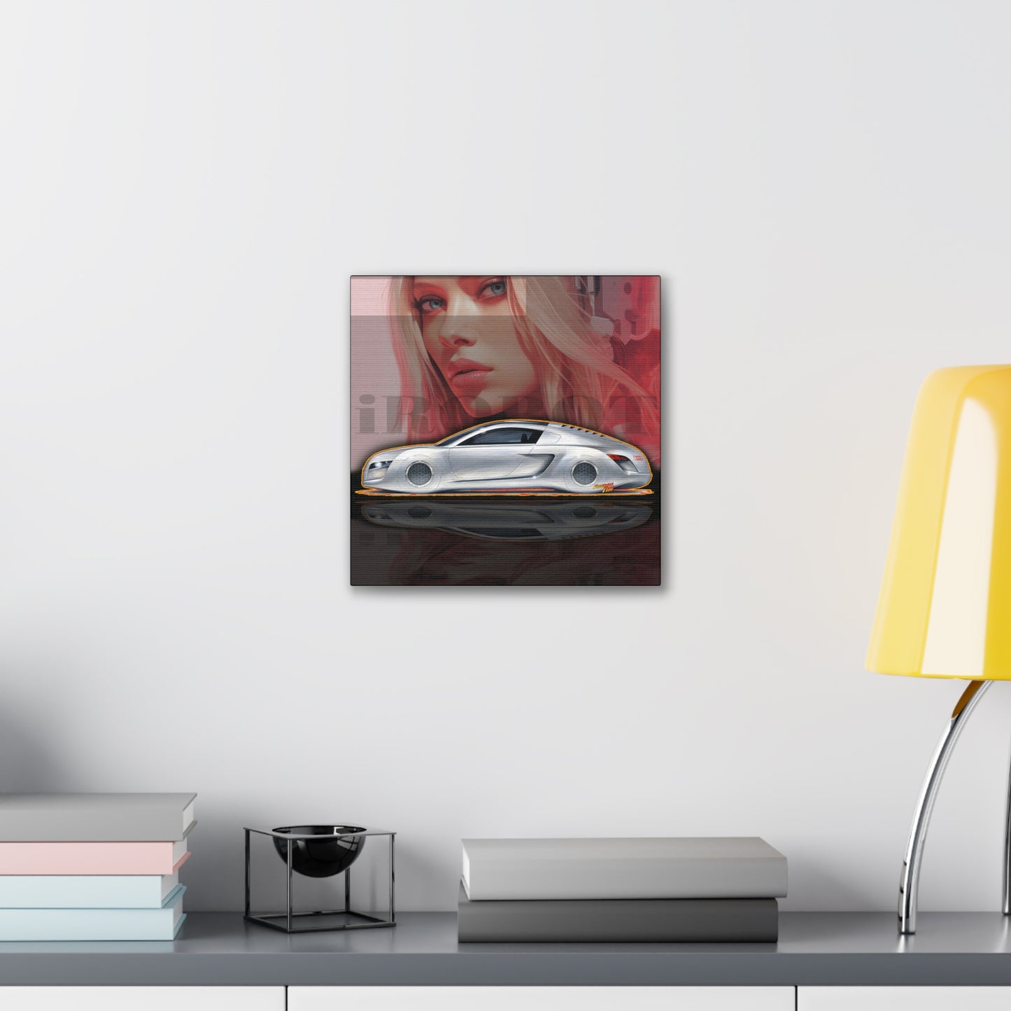 iROBOT AUDI CONCEPT Collectible Fireball Art Canvas Stretched Print